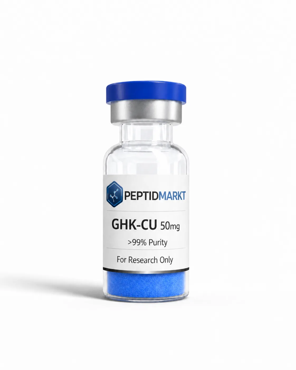 GHK-Cu 50 mg Vial — Kupferpeptid Tripeptid-1, lyophilisiertes Pulver