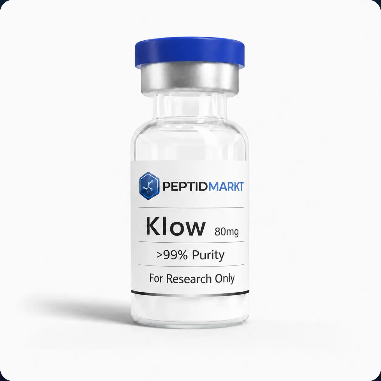 Klow 80 mg Vial — 4-Peptid-Blend aus GHK-Cu, BPC-157, TB-500 und KPV, lyophilisiert